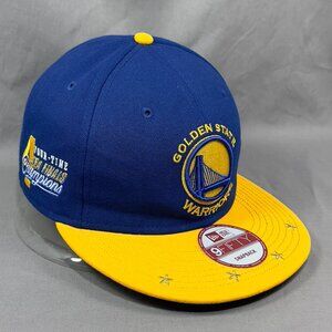 New Era Golden State Warriors Snapback Hat 950 4 Time NBA Finals Champions Mens